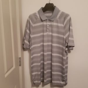 OAKLEY Hydrolix Mens Striped Polo Golf Shirt